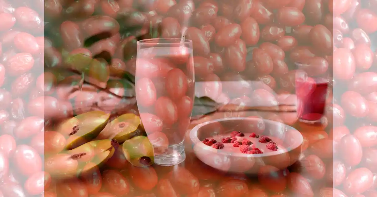Чаши със сок от дренки