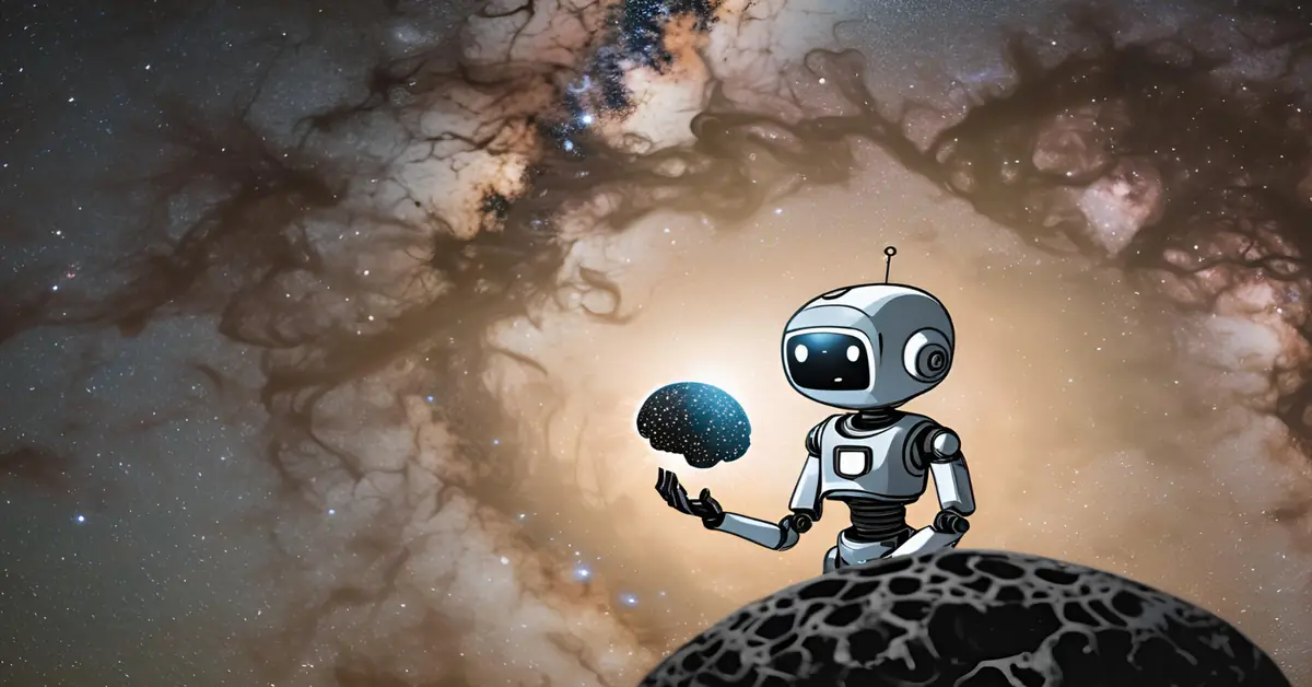 A robot reaching for a human brain