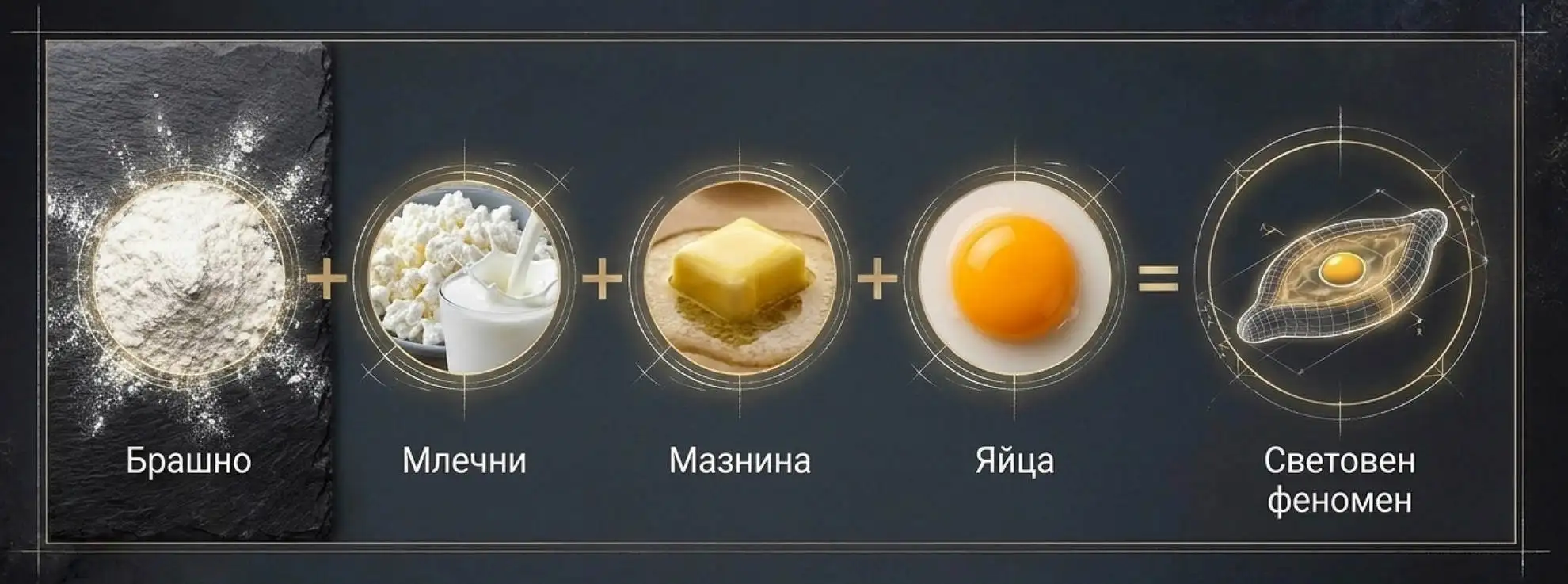 Необходими продукти за аджарско хачапури